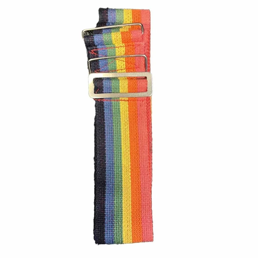 Rainbow Luggage Carry Strap With Name‎ Tag Pride